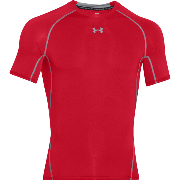 Under Armour HeatGear® Short Sleeve Compression Shirt Red