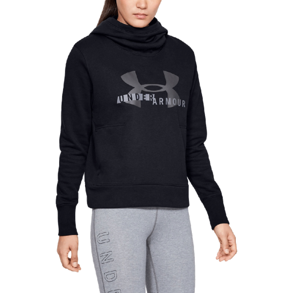 Under Armour Rival Fleece Logo Hoodie Svart