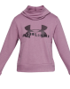 Under Armour Rival Fleece Logo Hoodie Lila